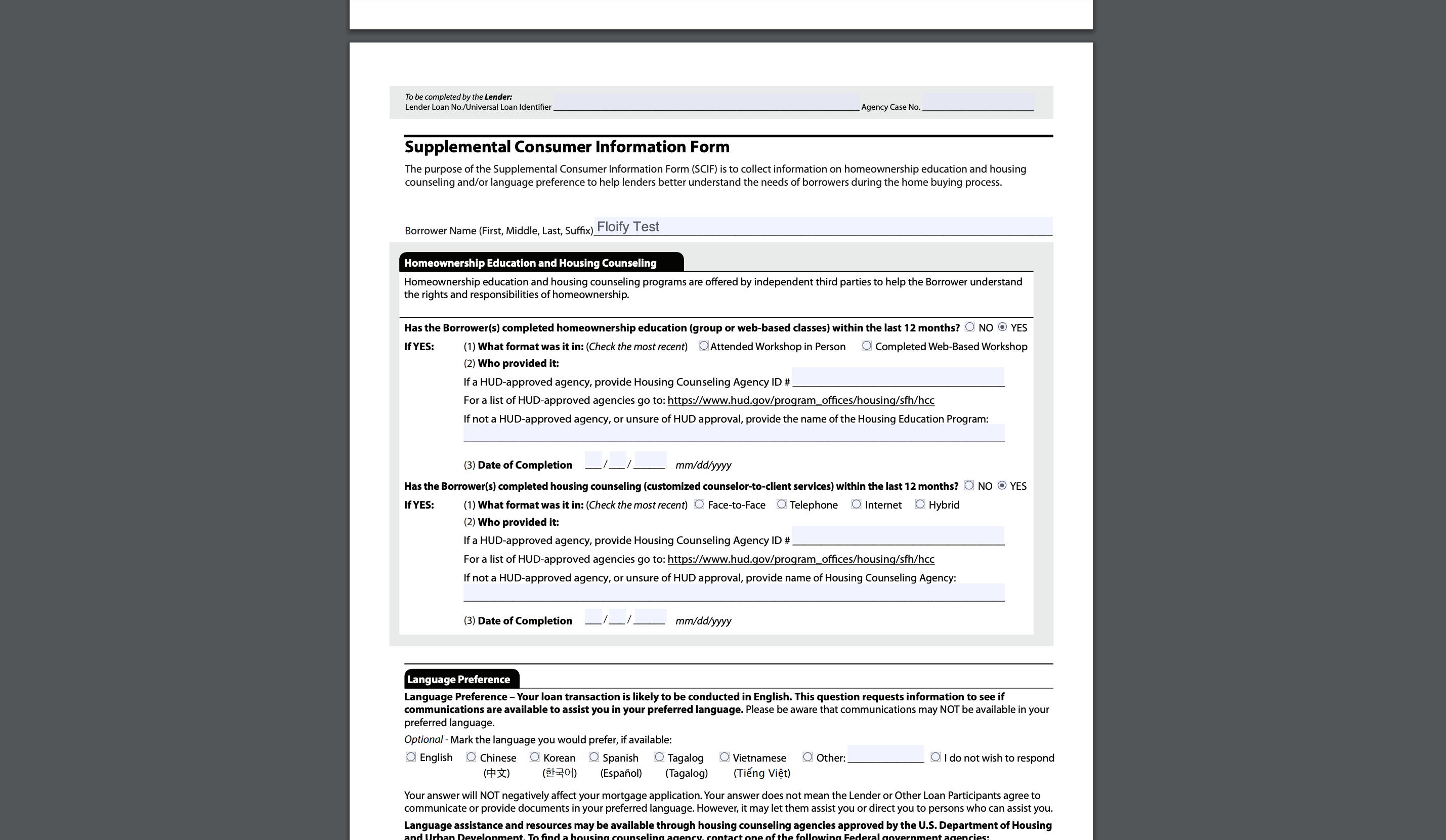 Supplemental Consumer Info Form Floify Help Center