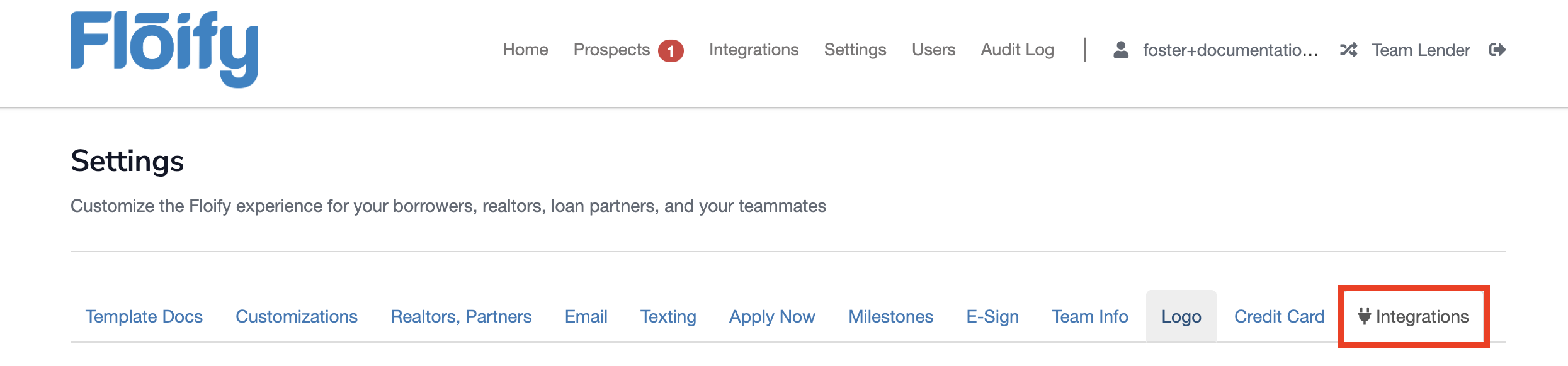 Navigate to Integration Settings Team View.png